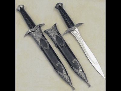 11″ ShadowCore Dagger with Black Scabbard
